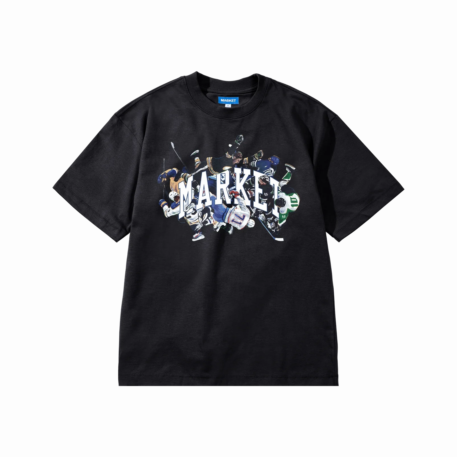 Market Check Please Arc T-Shirt 'Black' SlipResistantWaistband NonBindingEdges