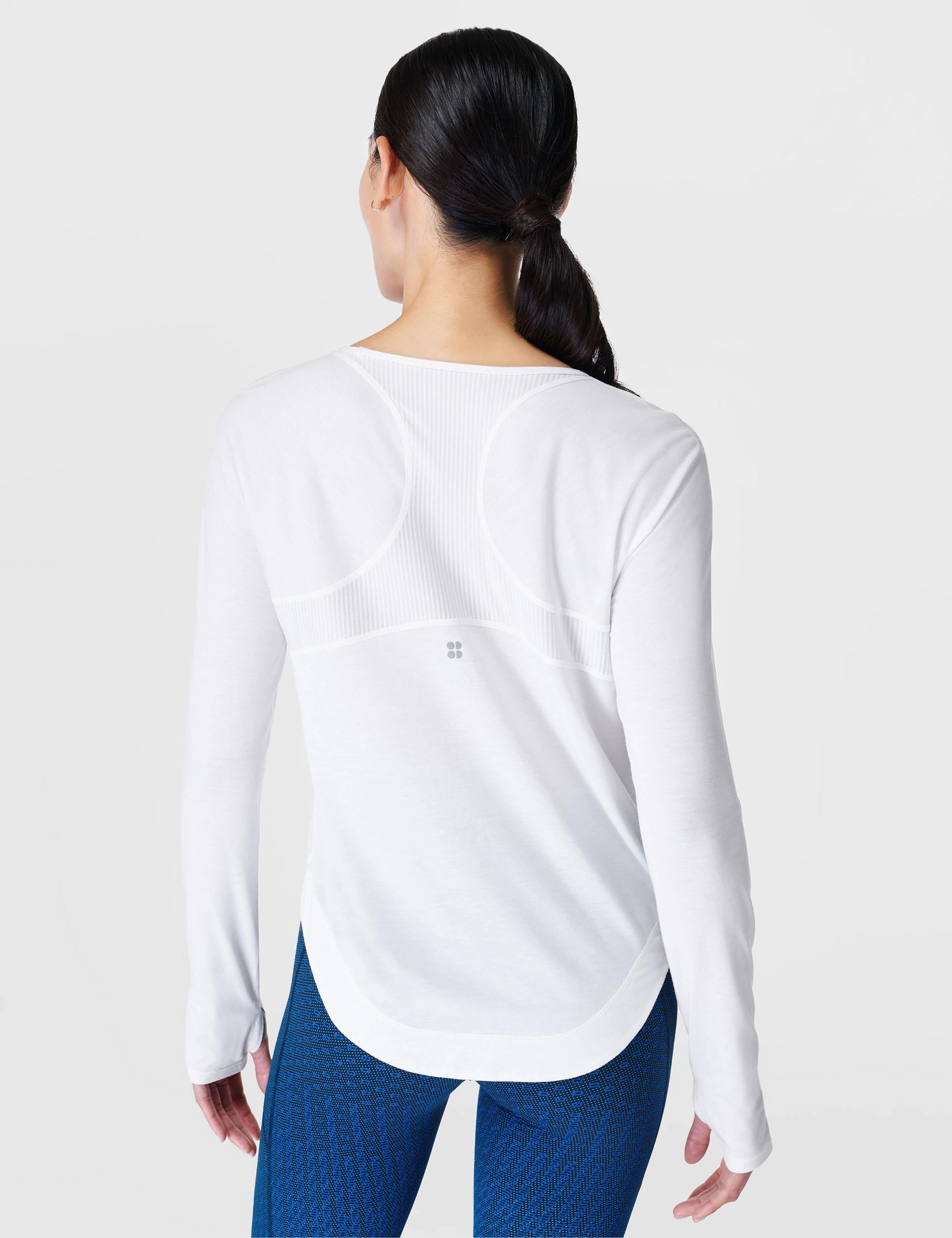 Breathe Easy Running Long Sleeve Top - White Leader Fit Event Vibe