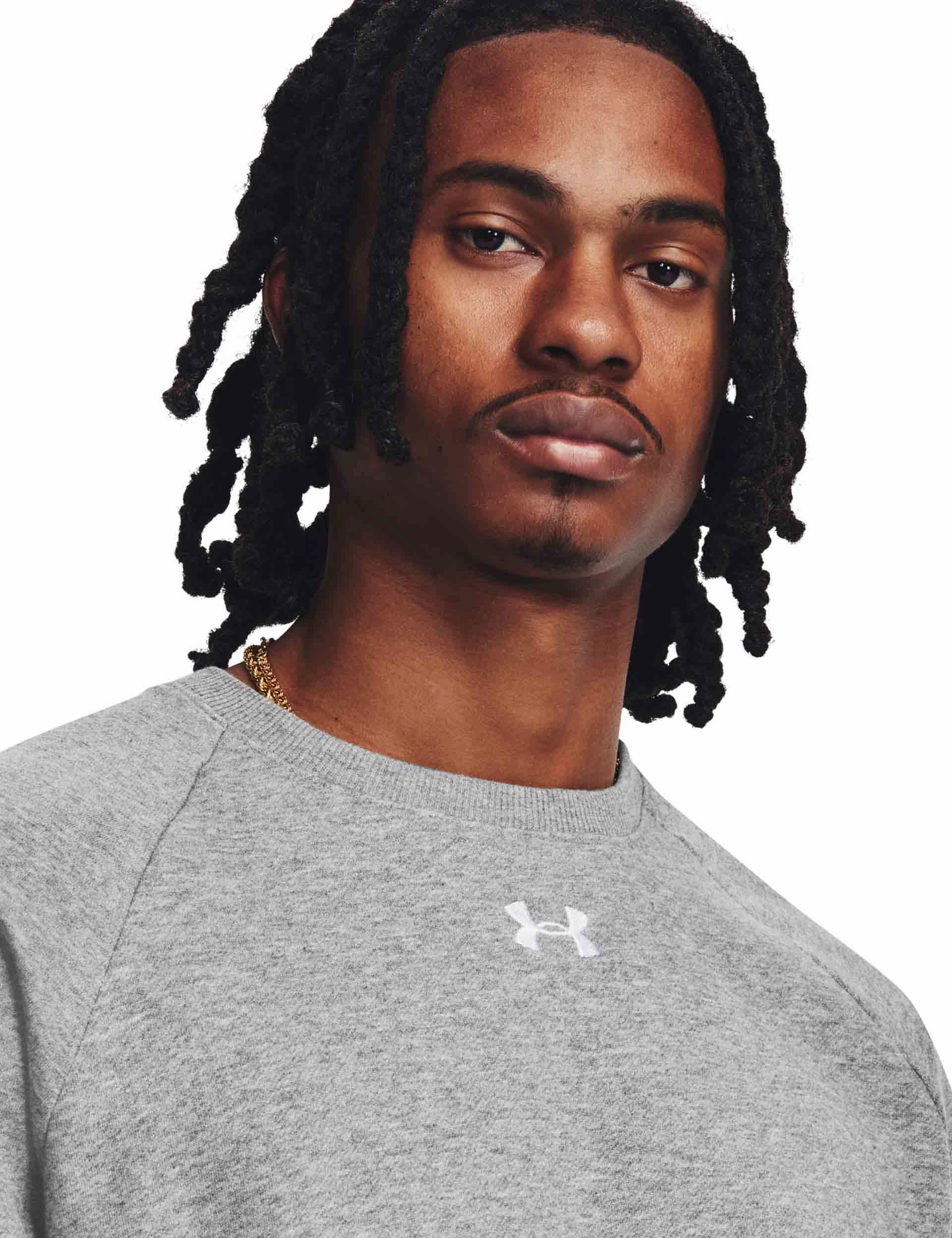 Rival Fleece Crew - Castlerock/Light Heather Practical Boots Bold Core