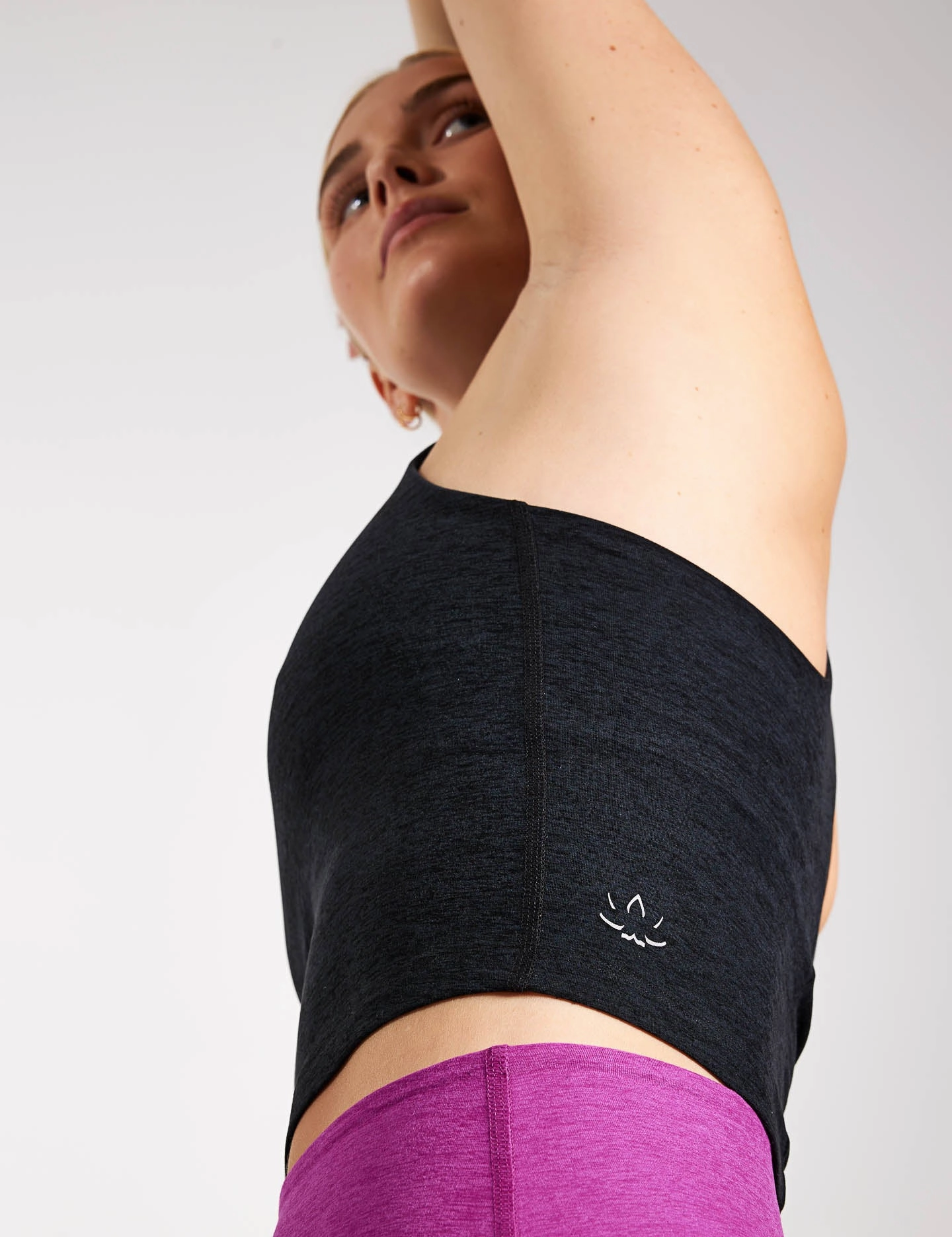 Wireless Spacedye Refocus Cropped Tank - Darkest Night