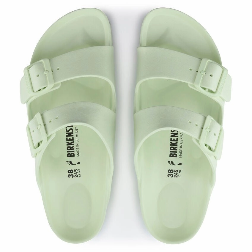 Moon Beam Birkenstock Arizona Essentials - Faded Lime EVA