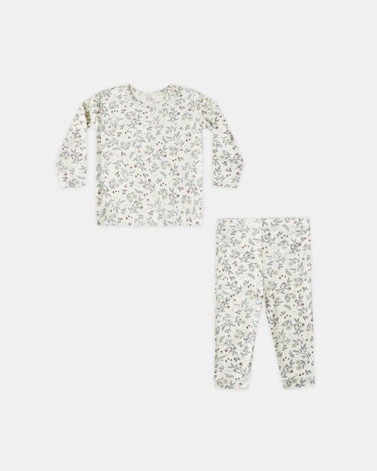 Quincy Mae Bamboo Pajama Set - Woodland best - selling Convenient