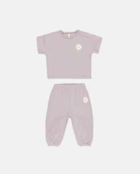 Summer Quincy Mae Jersey Tee & Pant Set - Daisy