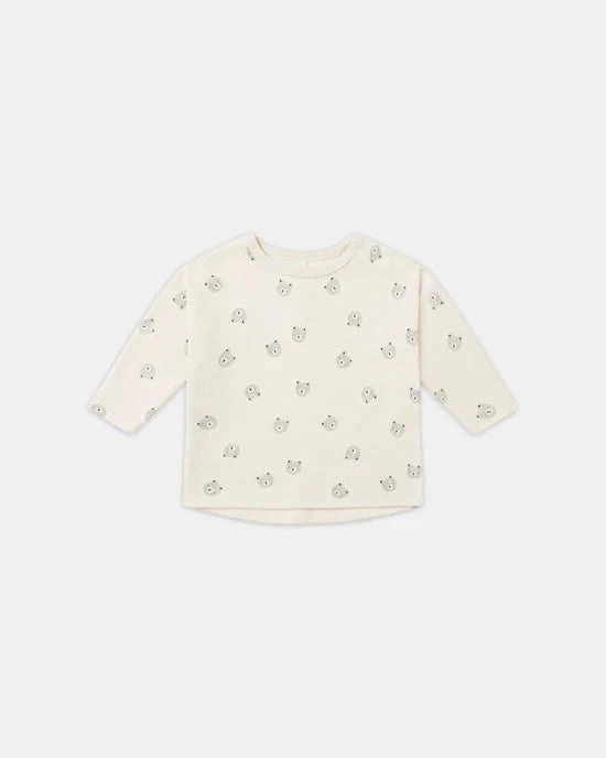 Adjustable kids' clothing Quincy Mae Long Sleeve Tee - Bears