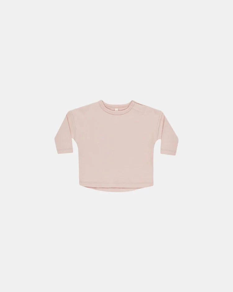 Quincy Mae Long Sleeve Tee - Bubblegum Organza Big - and - tall