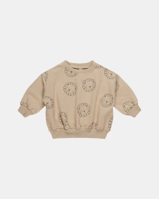 Boys' fashion items Quincy Mae Relaxed Fleece Sweatershirt - Lions