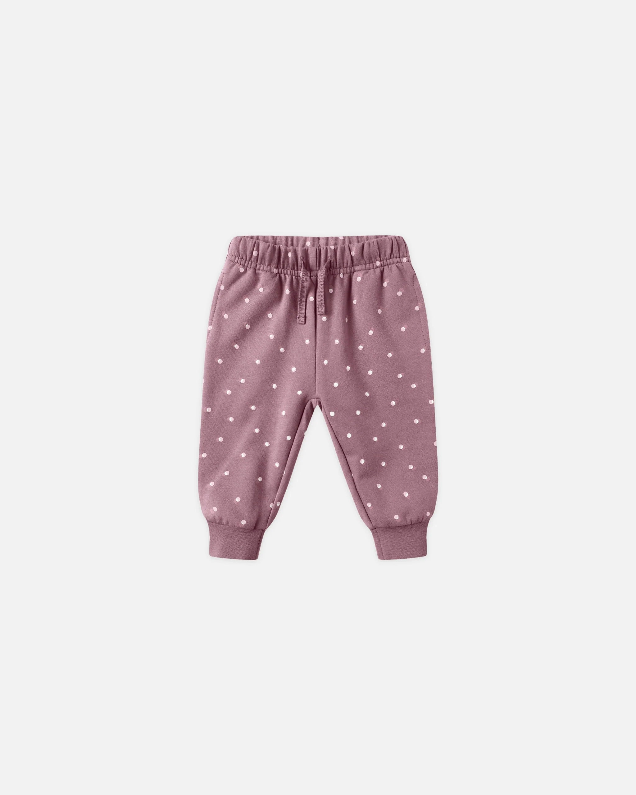 Quincy Mae Relaxed Fleece Sweatpant - Polka Dot Edgy Hypoallergenic kids' clothes