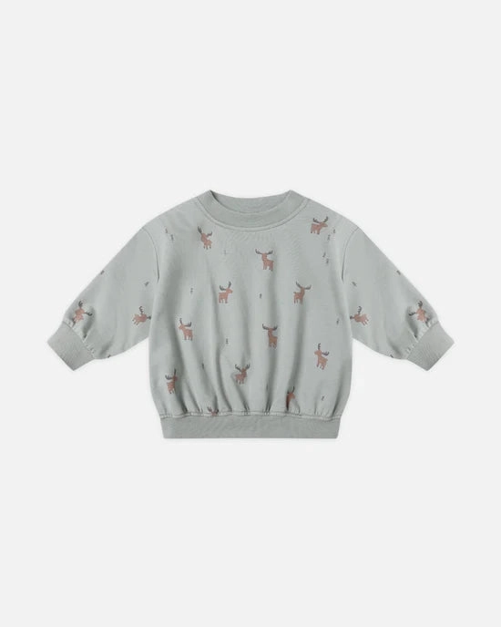 Boys' fashion items Outerwear Quincy Mae Relaxed Sweatshirt - Moose