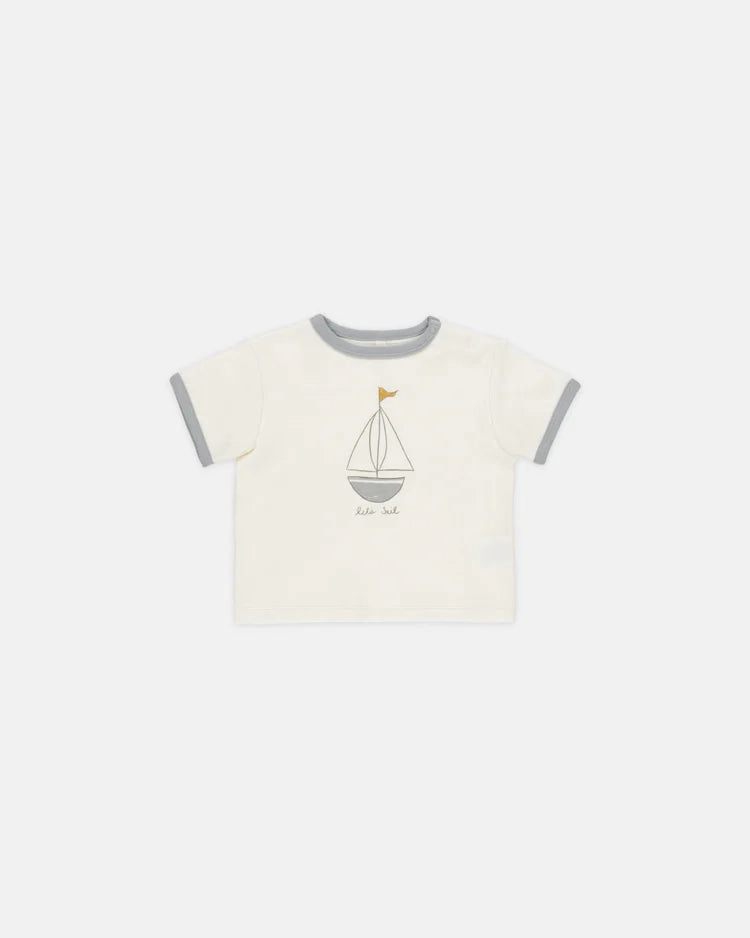 Edgy Quincy Mae Ringer Tee - Boat