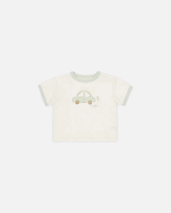 Plain kids' clothes Quincy Mae Ringer Tee - Car