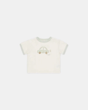 Quincy Mae Ringer Tee - Car Water resistant kids' apparel Wild