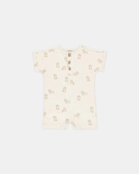 Quincy Mae Short Sleeve One-Piece - Puppies machine - washable