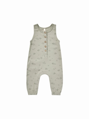 Yoga wear for children Quincy Mae Sleeveless Jumpsuit - Pistachio