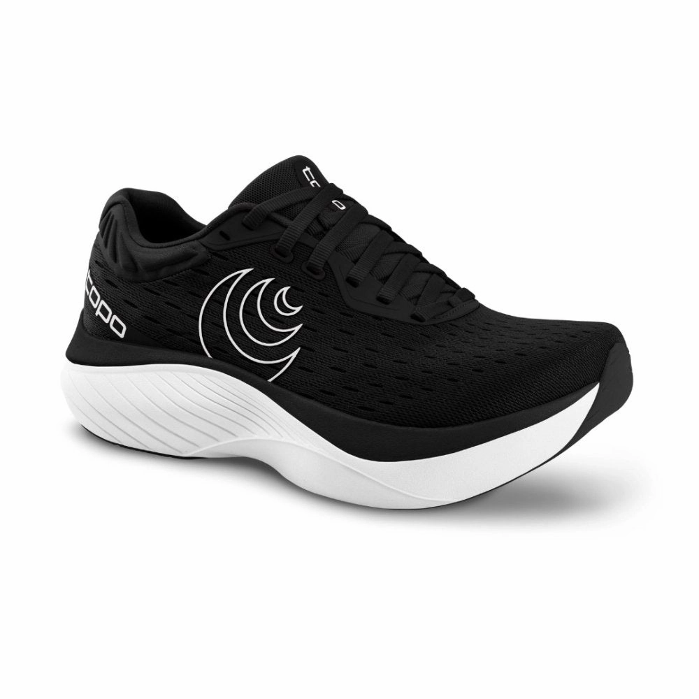 Topo Athletic Women's Atmos (Wide Width) - Black/White gym - specific functions Rough