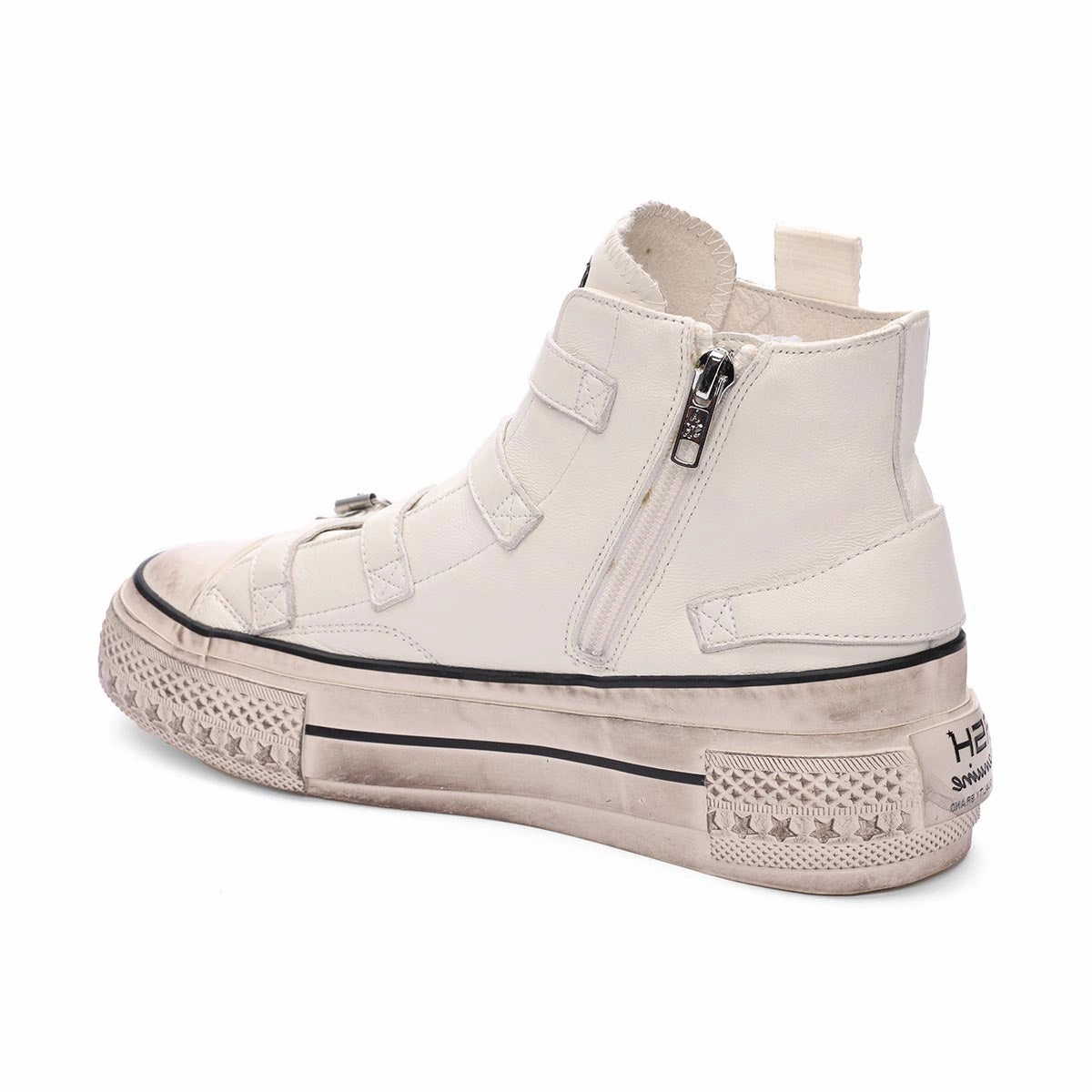 Rainbow Leather Buckle Hightop Sneaker moisture - wicking shoe attribute Hyperbolic Lacing Technology