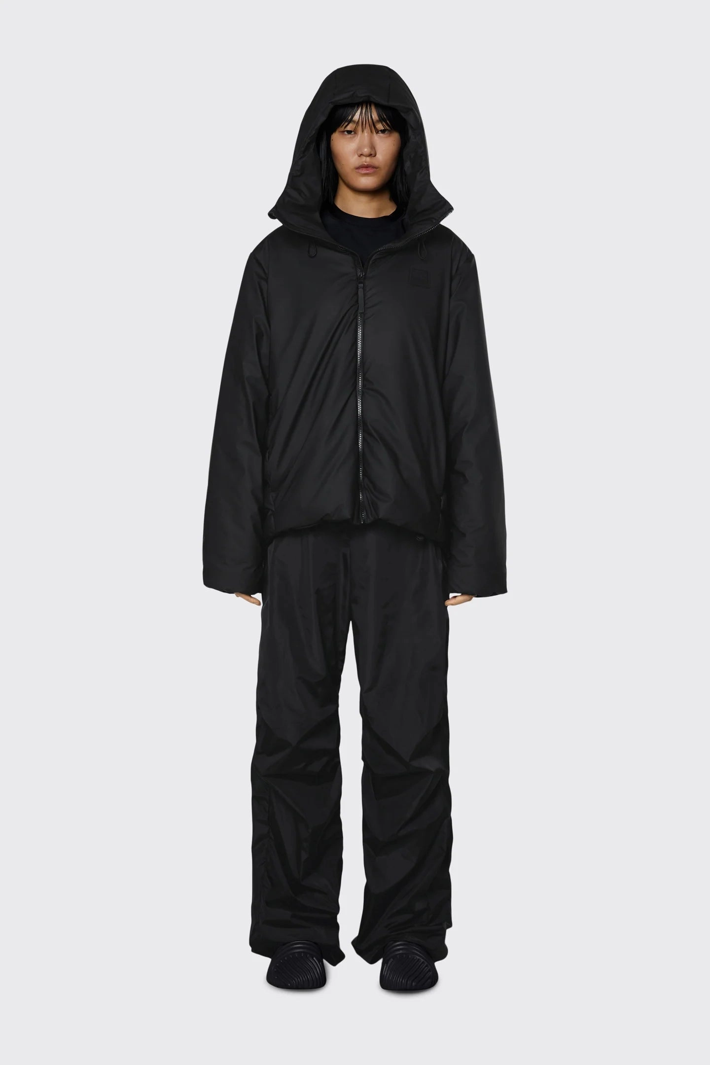 clean design StretchWaistband RAINS Loop Jacket 'Black'