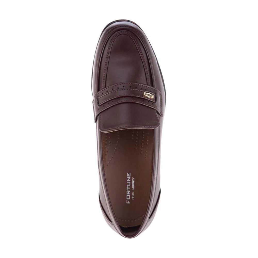Comfort Tongue Fortune (Brown) Classic Loafer Shoes For Men ARMANI By Liberty