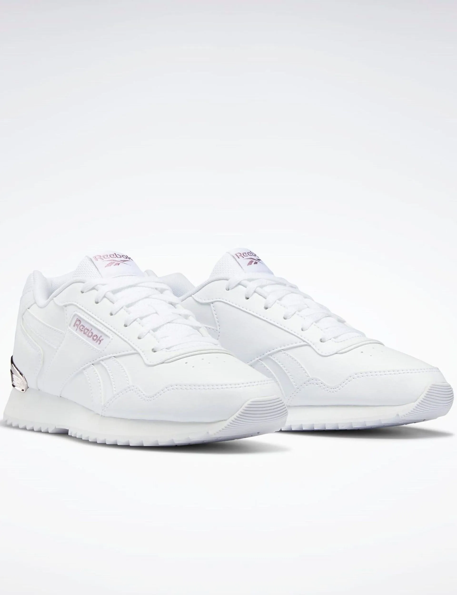 impact - resistant midsole shoes Everyday Use Reebok Glide Ripple Clip Shoes - Cloud White/Rose Gold