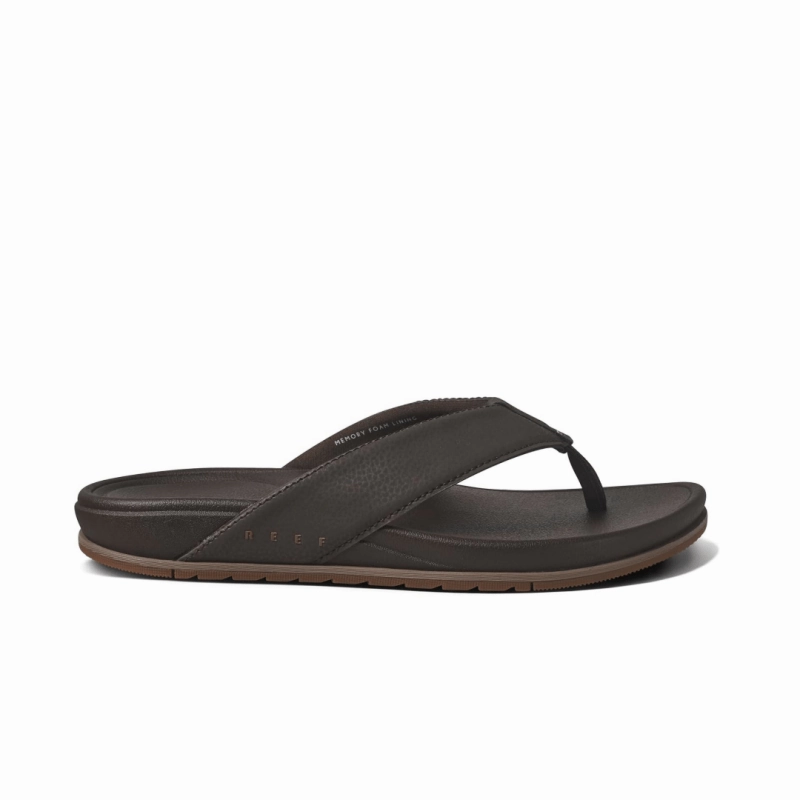 Tagless Labeling CompressiveFitFabric Reef Men's Cushion Bonzer - Brown