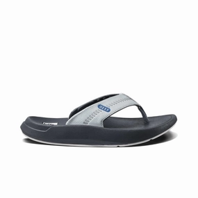 Reef Men's Swellsole Cruiser - Grey/Light Grey/Blue Breathable Lining FlexFitTechnology