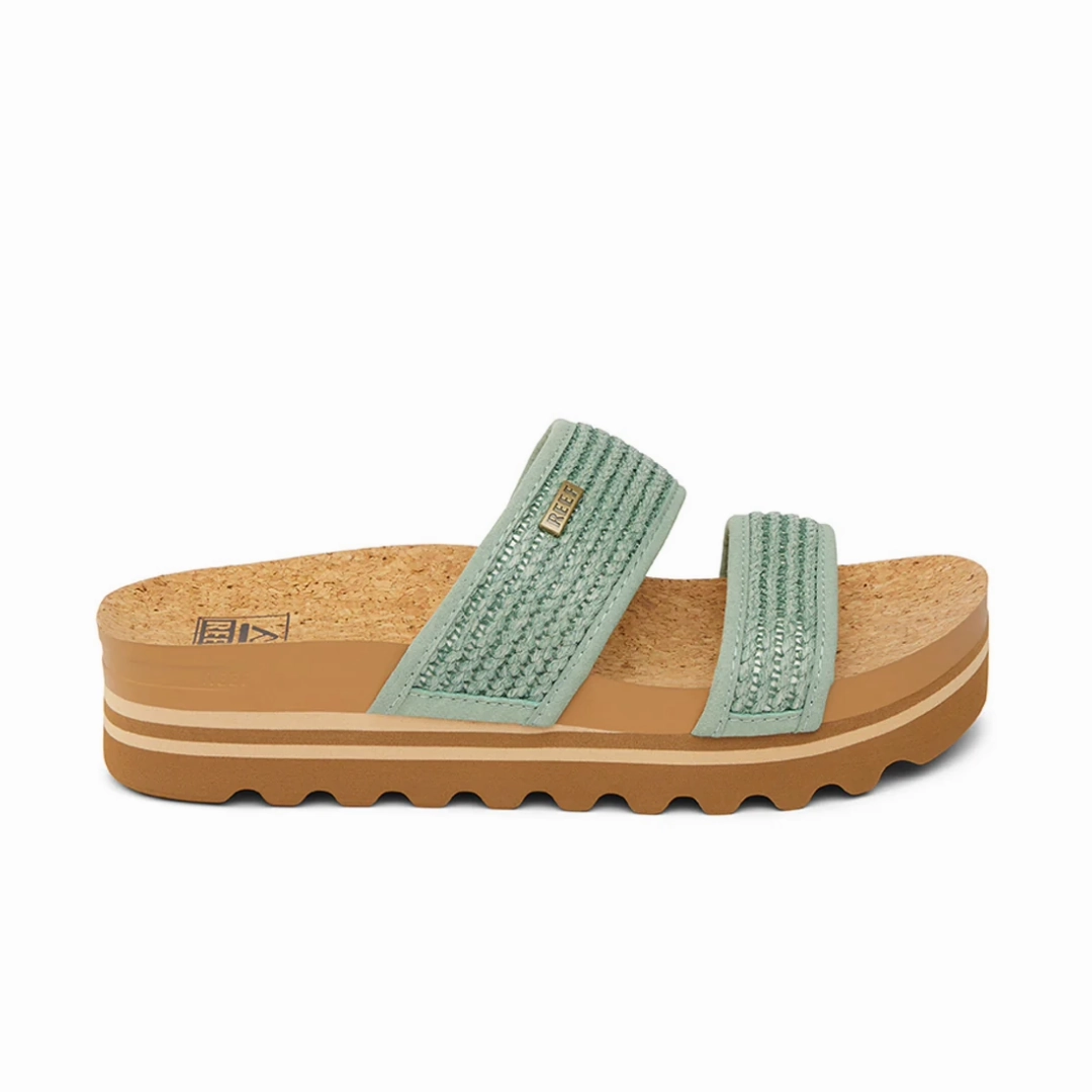 Japan Neat SustainableCertified Reef Women's Cushion Vista Hi - Frosty Raffia