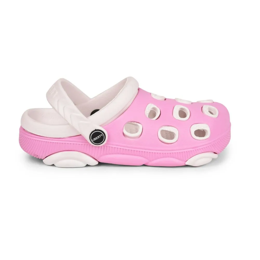 Lucy & Luke By Liberty LPMXT-833 Kids Pink Clogs Breathable Construction
