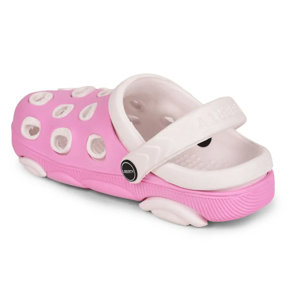 Lucy & Luke By Liberty LPMXT-833 Kids Pink Clogs Kinetic - powered straps