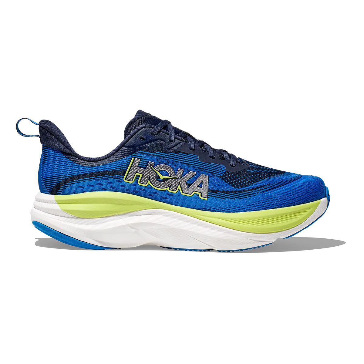 Hoka Skyflow - Varsity Navy - Electric Cobalt Lightweight Durable Build Bonded Seam Construction