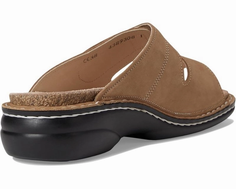 Relax Mode FadeResistant Dye Finn Comfort Women's Sansibar-S - Tan Nubuck