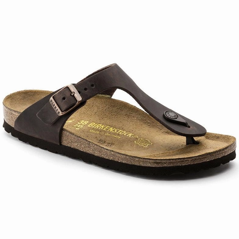 Fashion Accessory Sequin Glow Birkenstock Women's Gizeh - Habana Oiled Leather