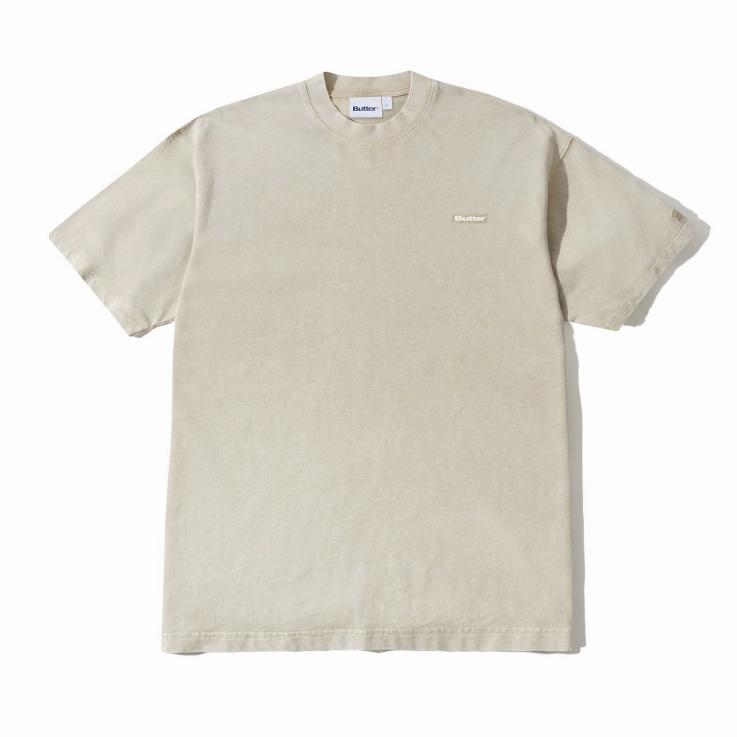 Butter Goods Basic Tee 'Washed Sandstone' Warm Layers