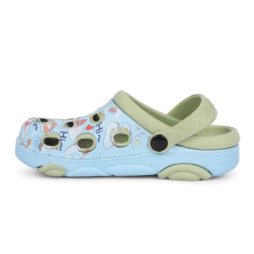 corporate - run running shoes Lucy&Luke Sky Blue Casual Sling Back Clogs For Kids LPMXT-820 By Liberty