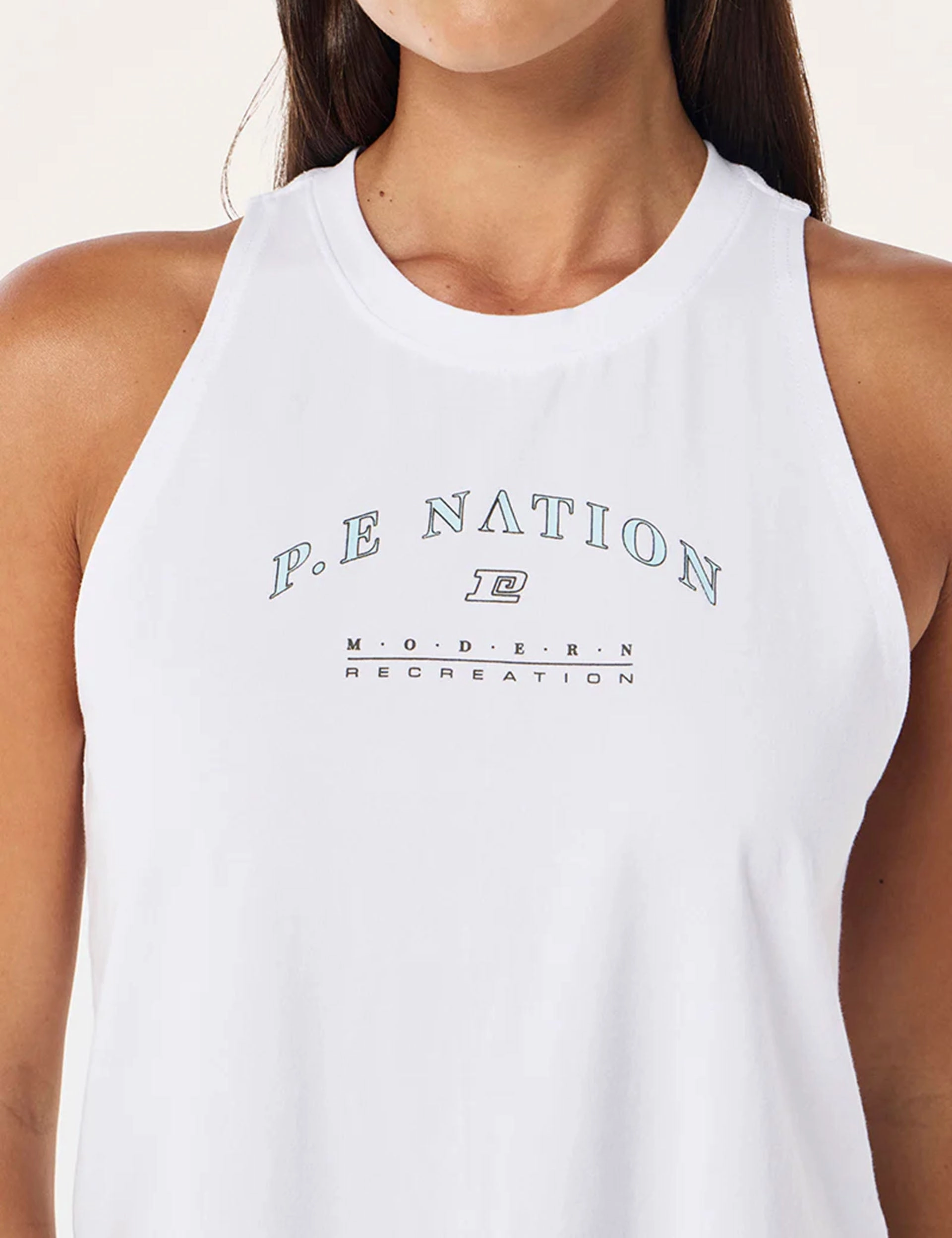 Circular Knit Technique Passenger Tank - Optic White