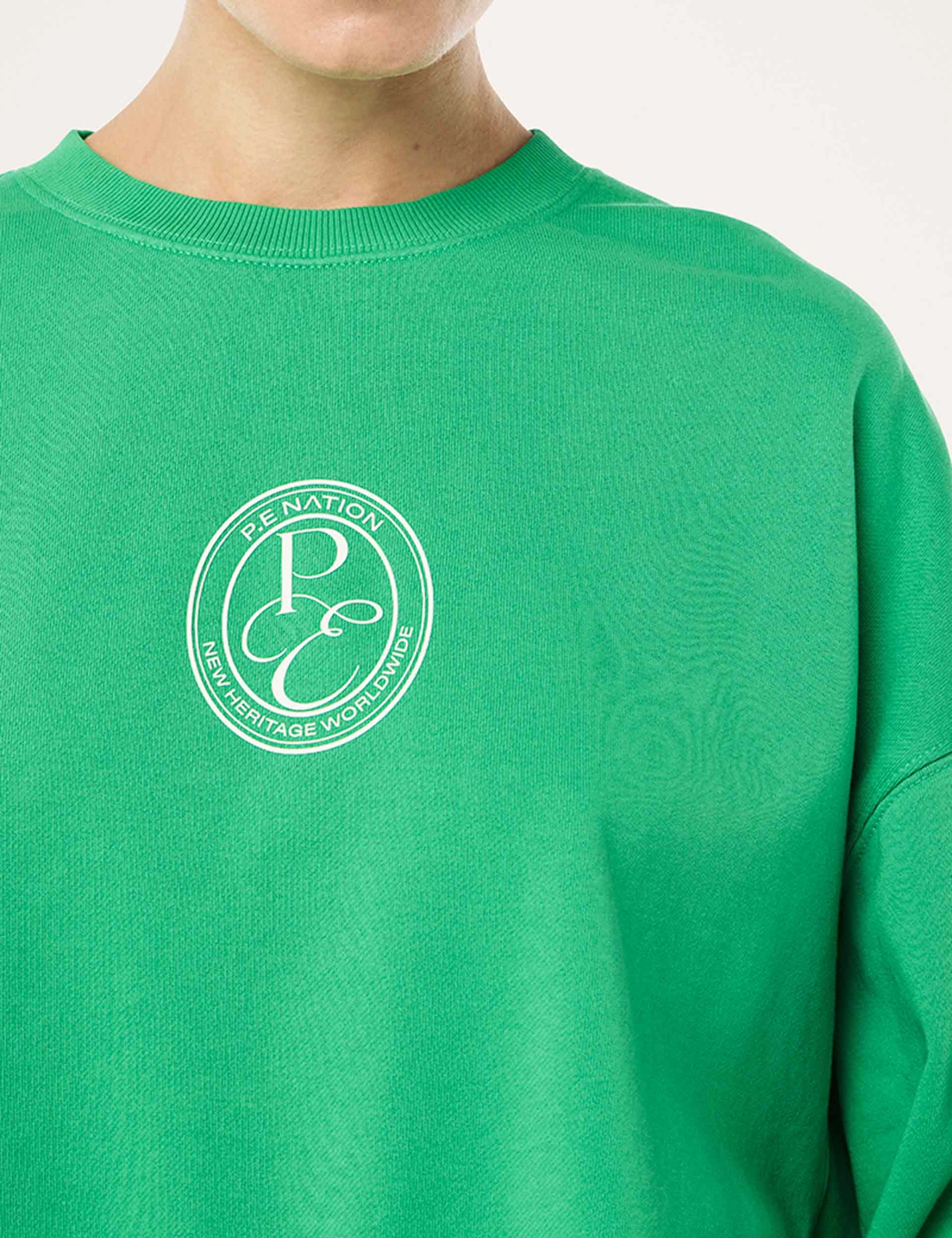 Exposition Sweat - Washed Kelly Green Reverseble Design