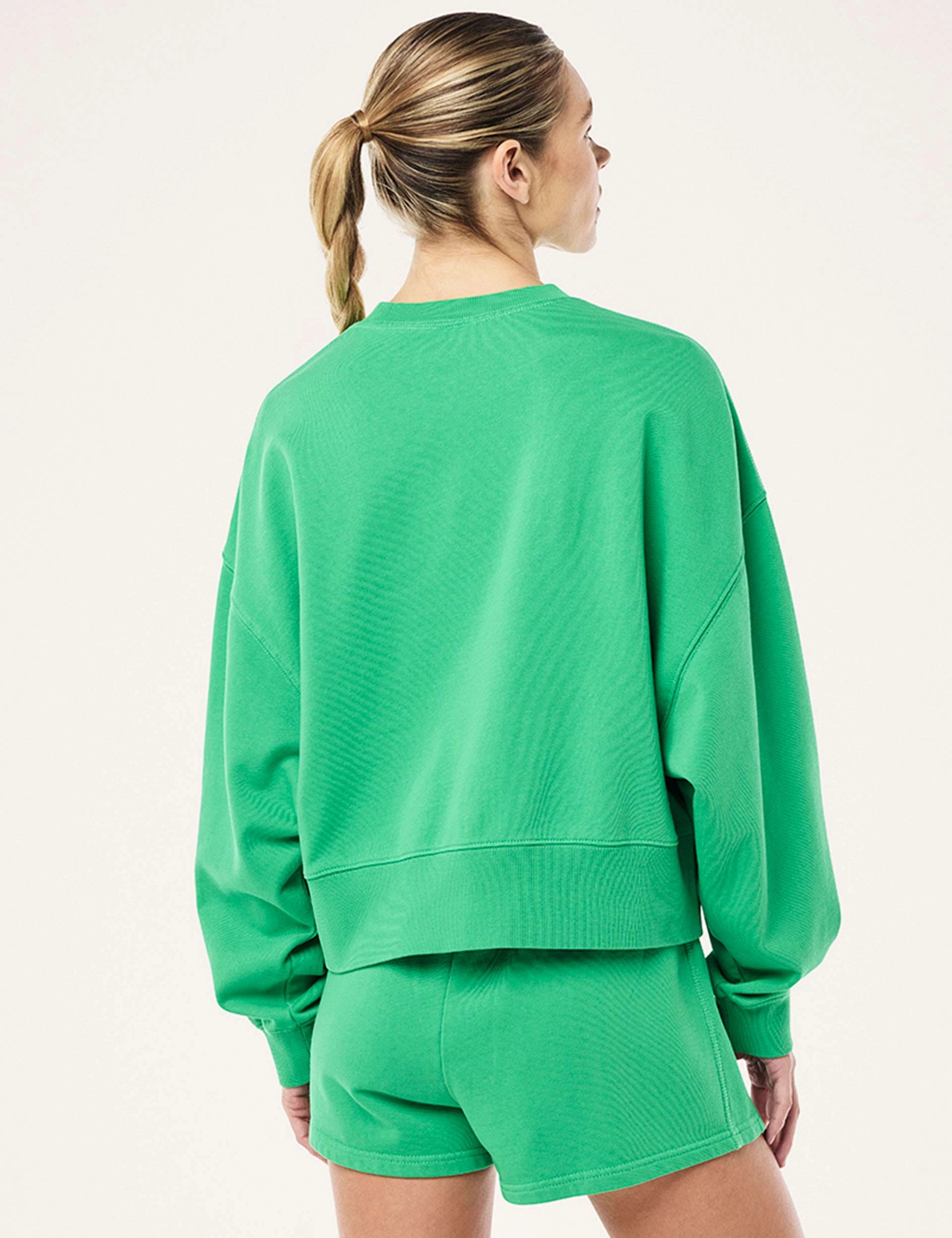 Exposition Sweat - Washed Kelly Green High Thread Count Cotton StretchFit Design