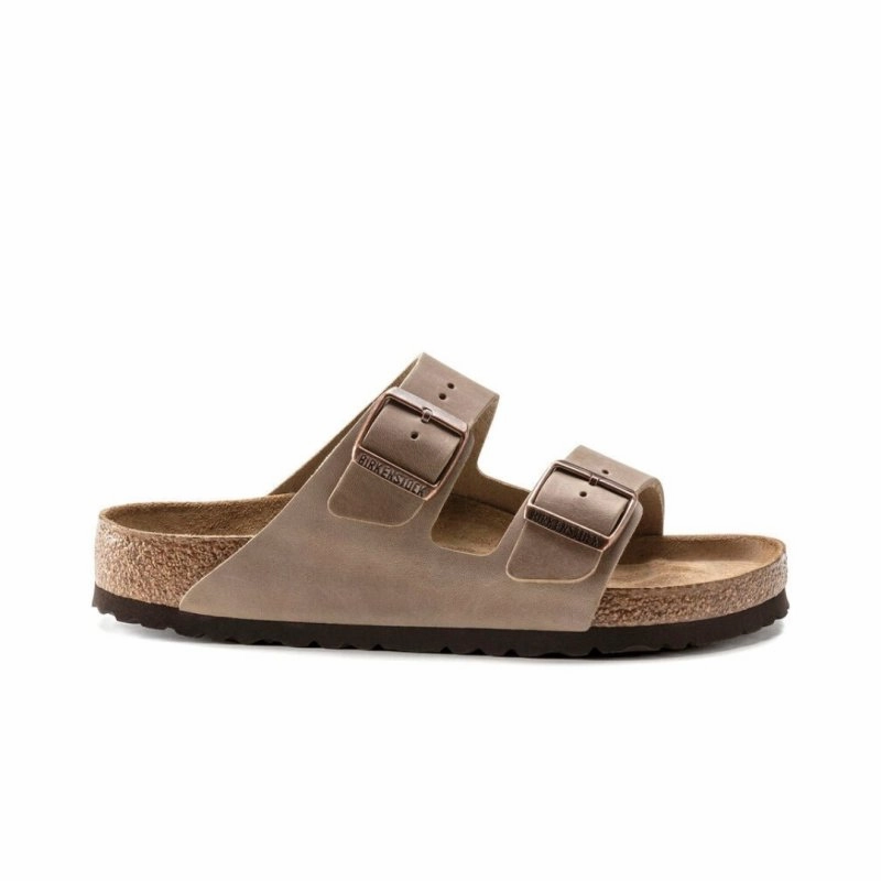 outdoor mode ElasticFree Cuffs Birkenstock Arizona Soft Footbed - Tobacco Oiled Leather