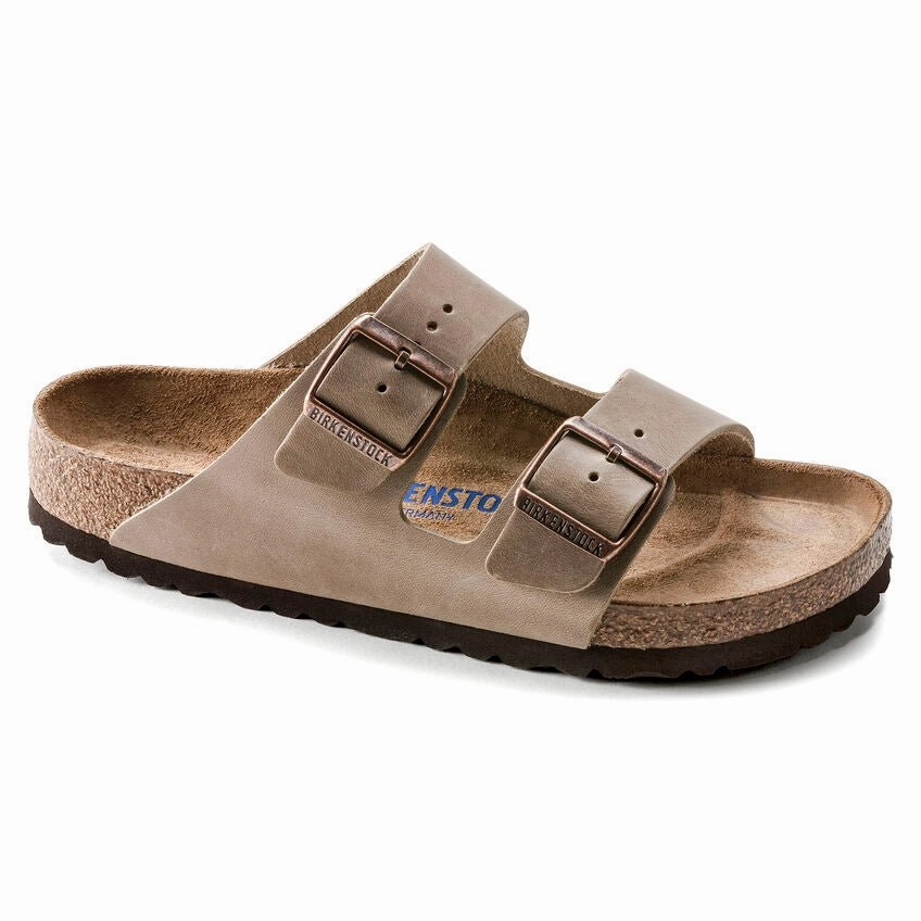 Birkenstock Arizona Soft Footbed - Tobacco Oiled Leather Timeless Cardigan Rain Fit