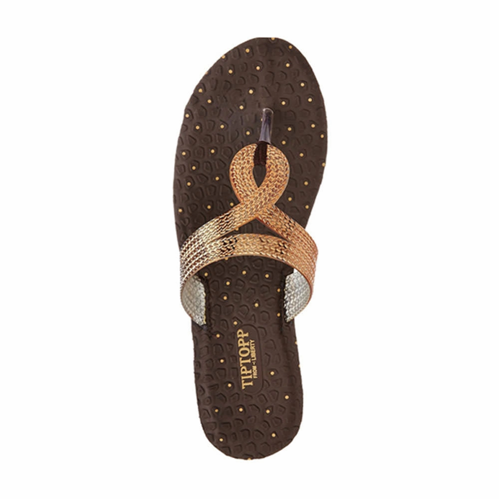 A-HA By Liberty ETHNIC-05 Women Ethnic Copper Slippers Daily Commuter