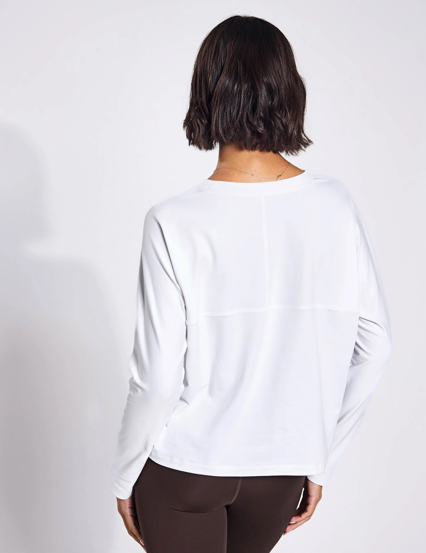 ReSet Long Sleeve Tee - White DurableFlatlockStitching Contoured 3D Weave