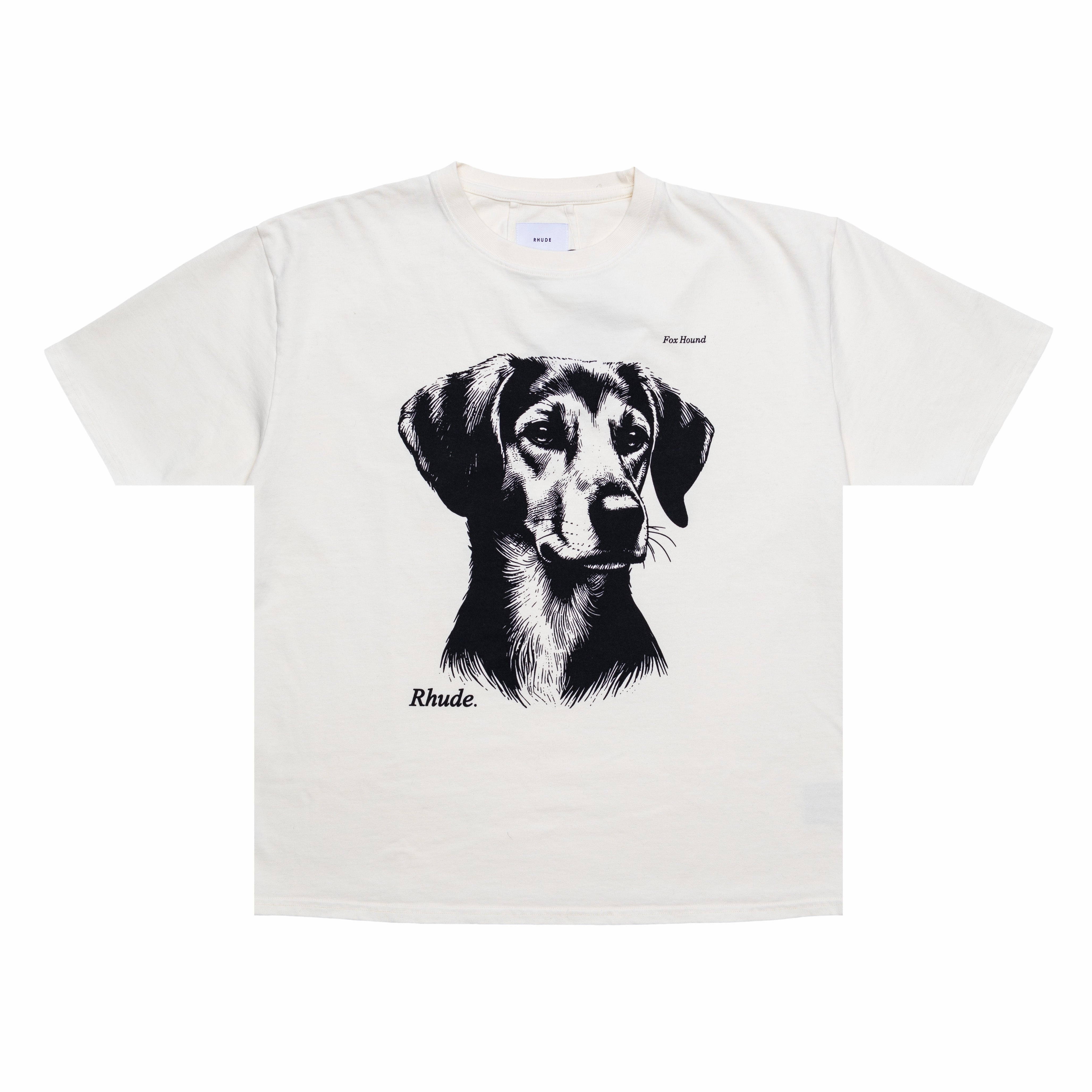 Rhude Fox Hound Tee 'Vintage White' New Yorker QuickRelease Closure