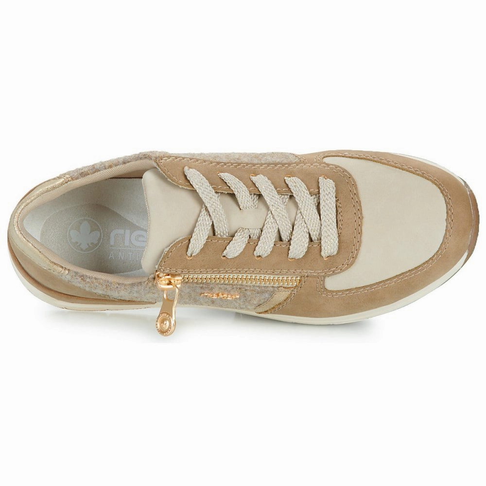 Spring Glow Rieker Women's Destiny 58902-64 - Fango/Ginger/Gold/Wood