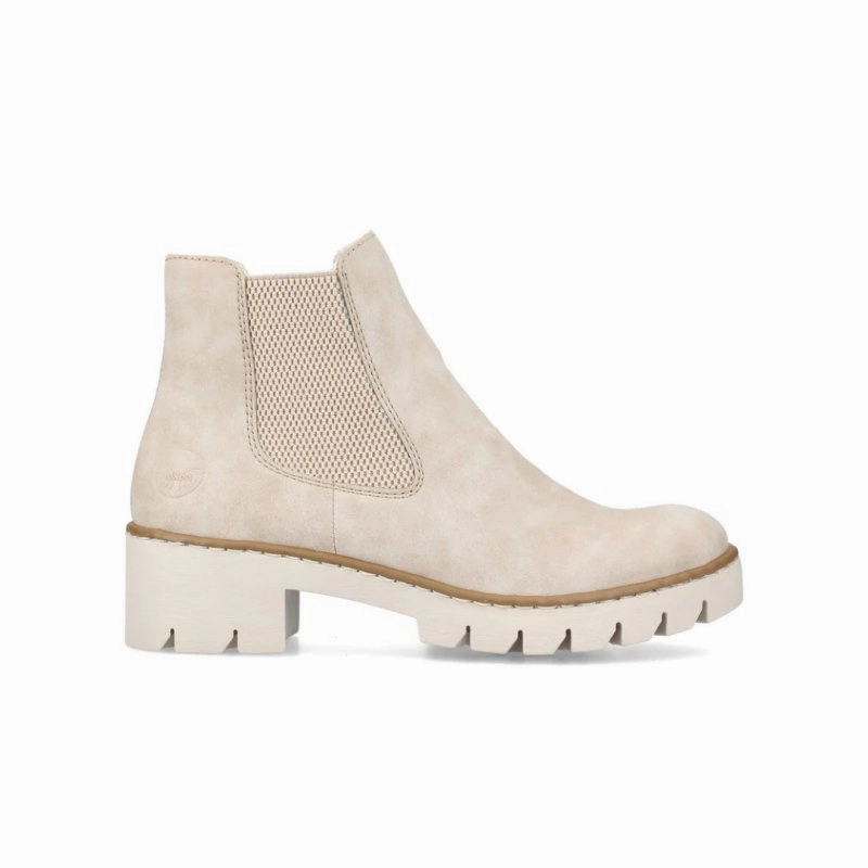 Rieker Women's Prisca X5772-60 - Ginger MinimalistStyle DoubleLayeredHem