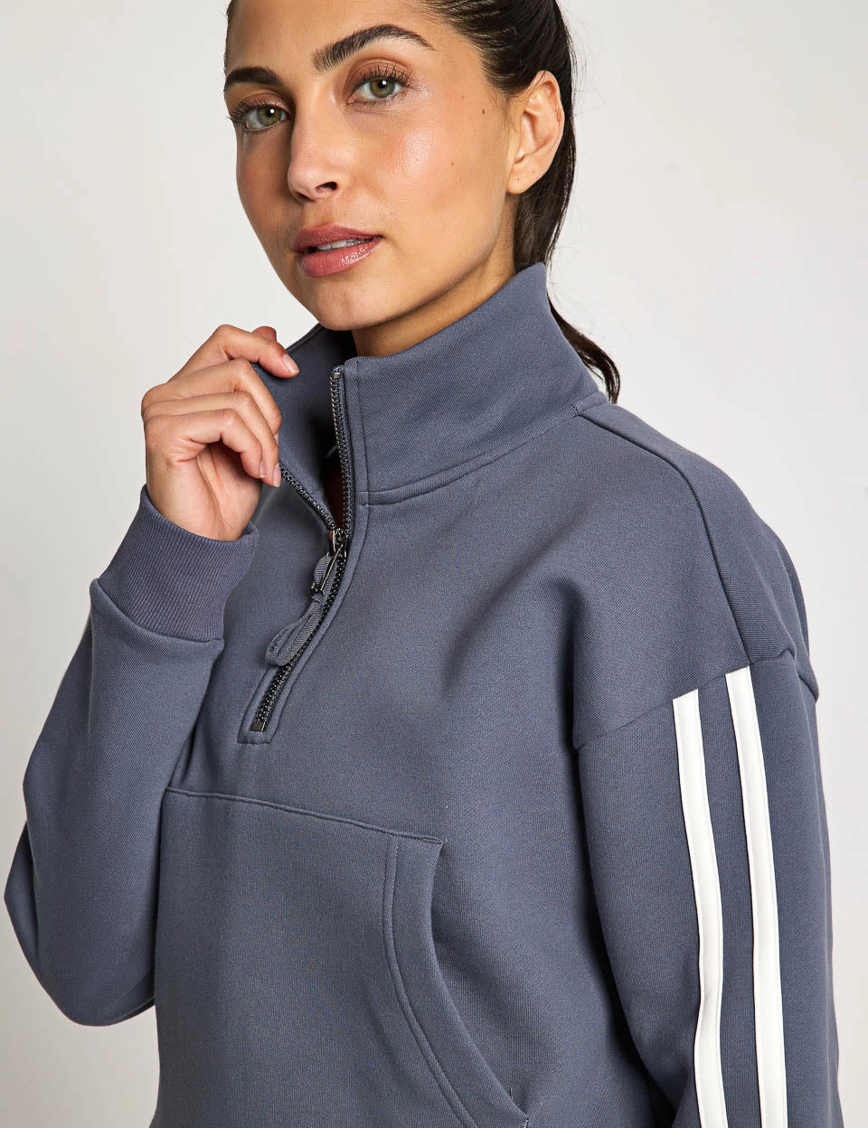Rihanna Stripe Sweat - Charcoal Active Mode