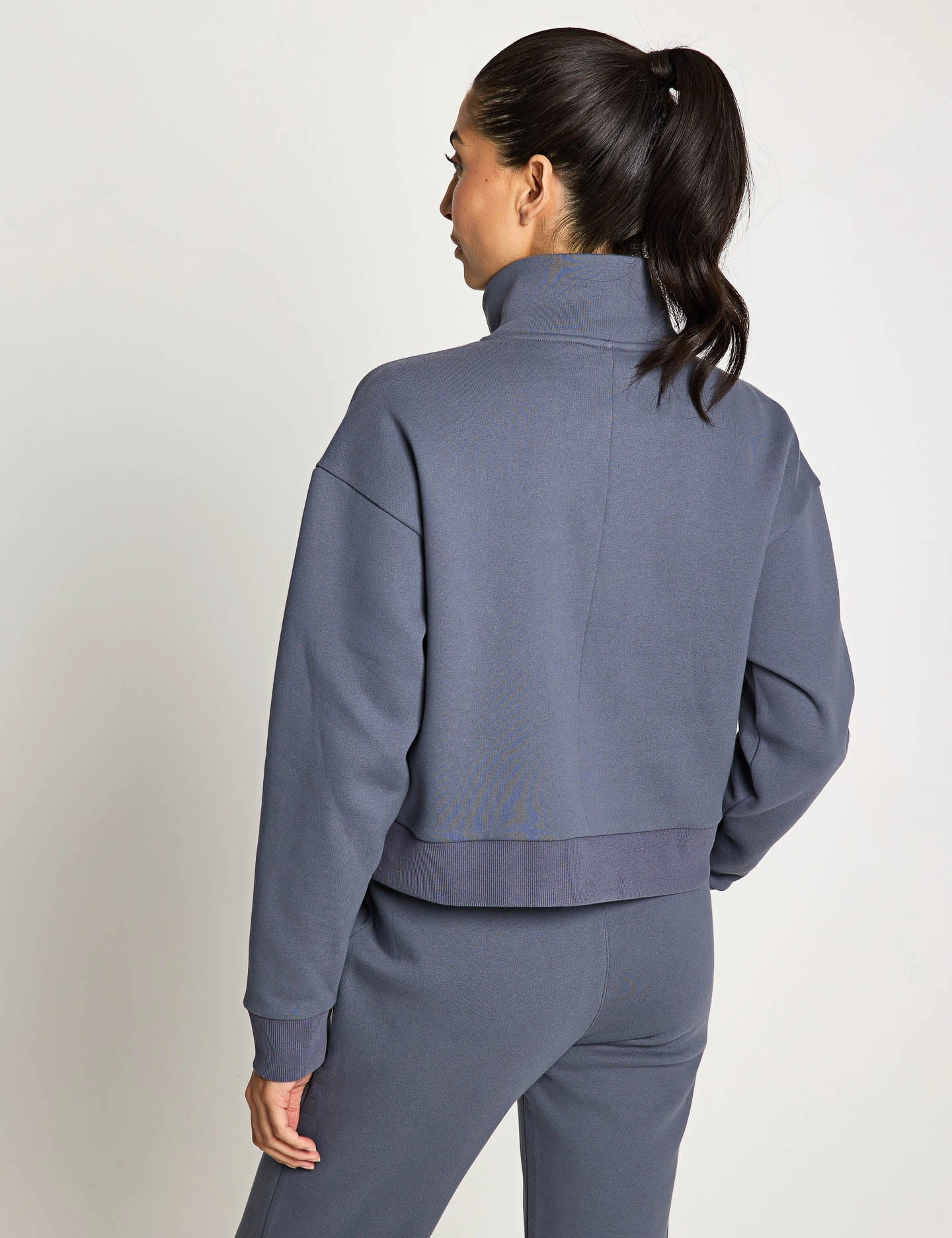 Rihanna Stripe Sweat - Charcoal Flexible Layer Travel Apparel