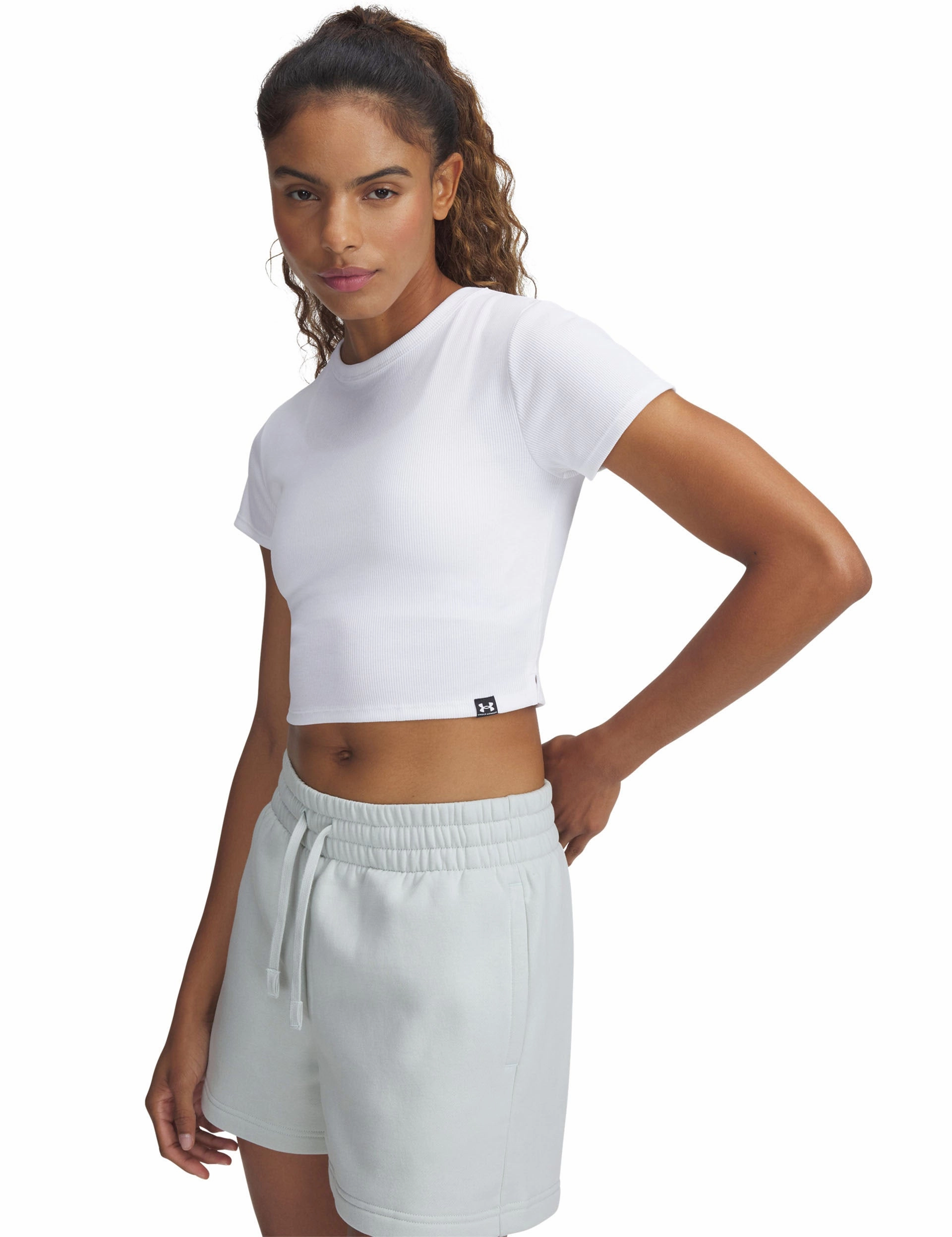 Rubberized grip Rival Rib Baby T-Shirt - White