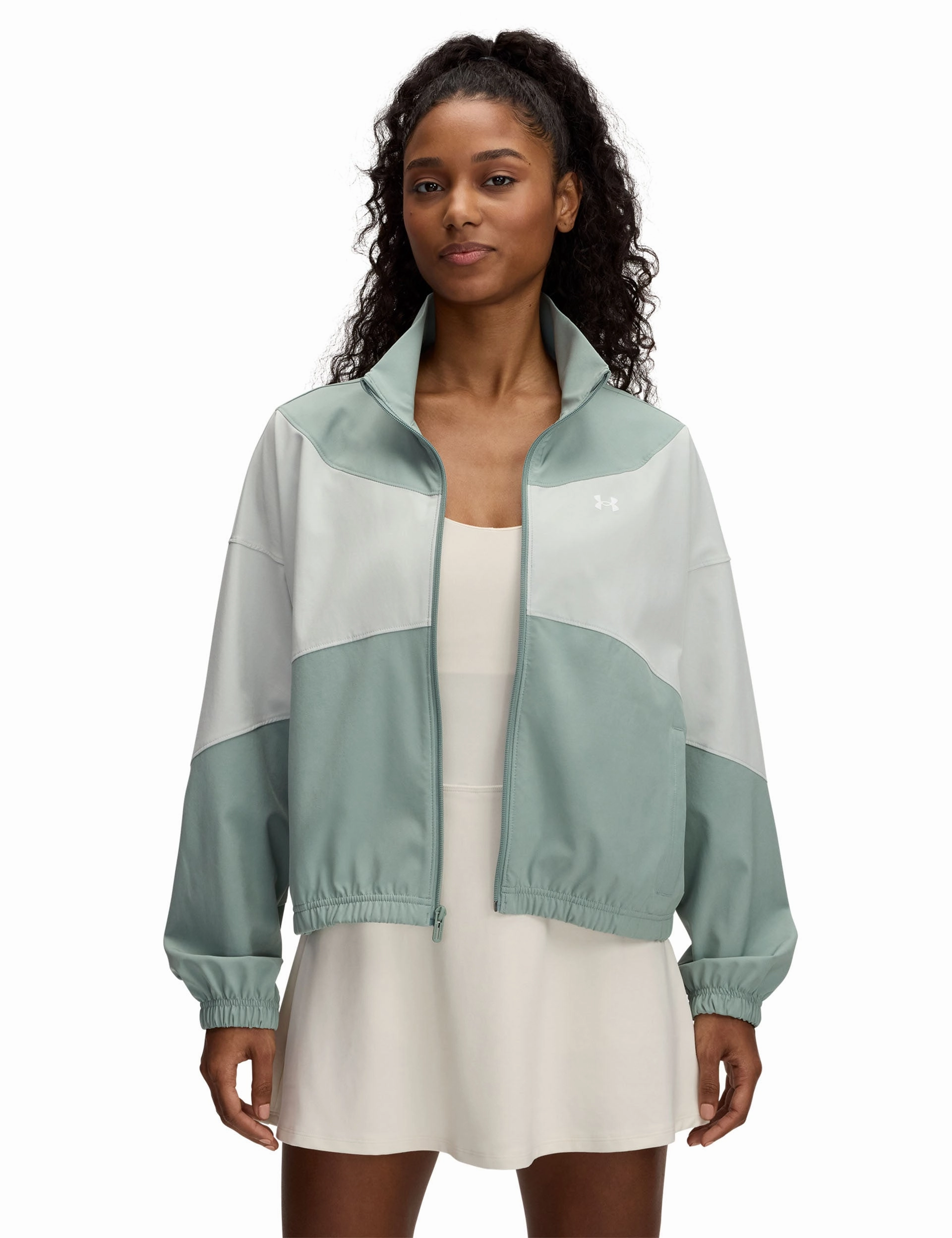 Rival Woven Jacket - Silica Green/Hydro Green ReinforcedArmholes Smooth Interior Lining