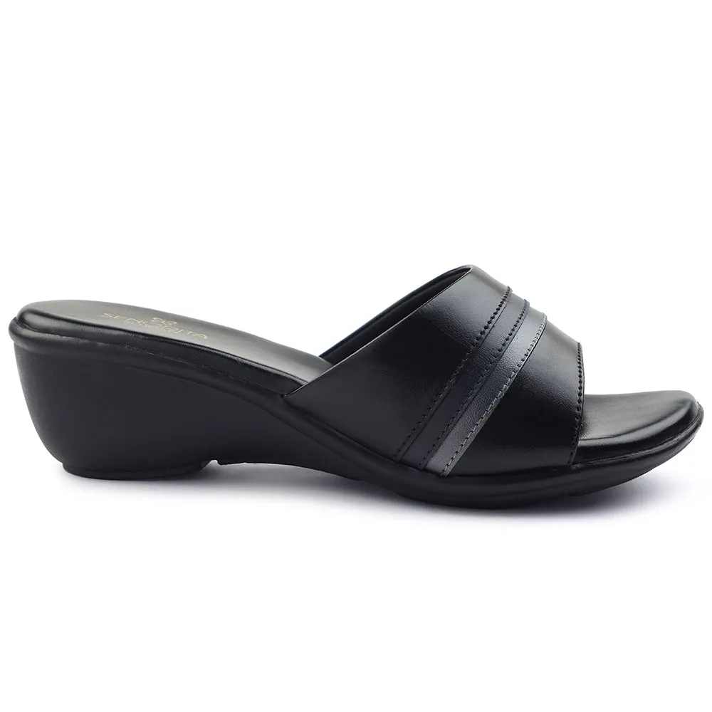 urban - runner kids' comfort Senorita Casual Black Sandal For Women JFL-62E By Liberty