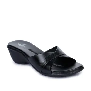 Senorita Comfort (Black) Slippers For Women LT-121 By Liberty Rocker Sole Shape spring running footwear