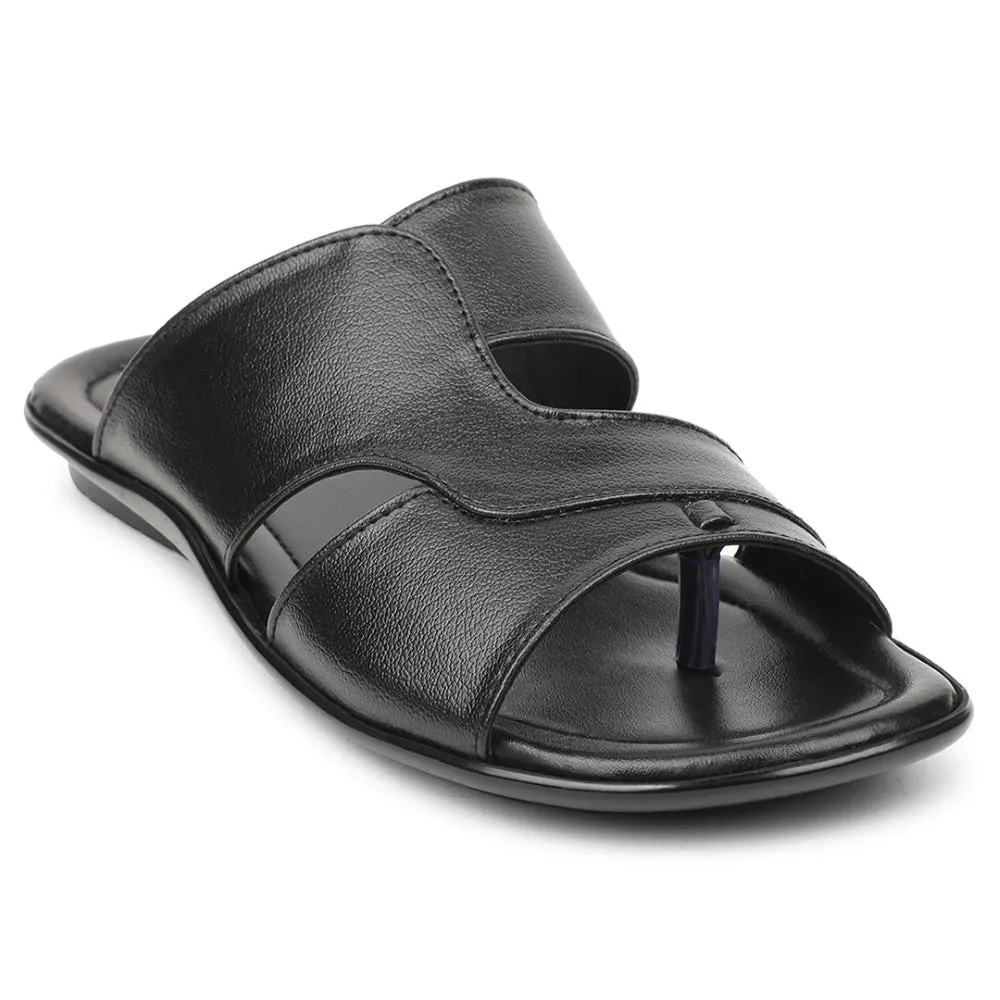 Coolers Black Casual Slipper For Men COOL99-703 By Liberty easy - to - take - off - convenience shoes Weightless Support Frame