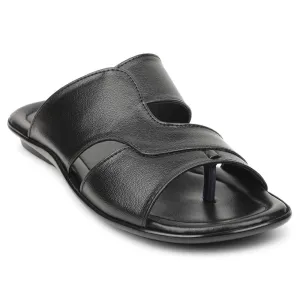 Coolers Black Casual Slipper For Men COOL99-703 By Liberty easy - to - take - off - convenience shoes Weightless Support Frame